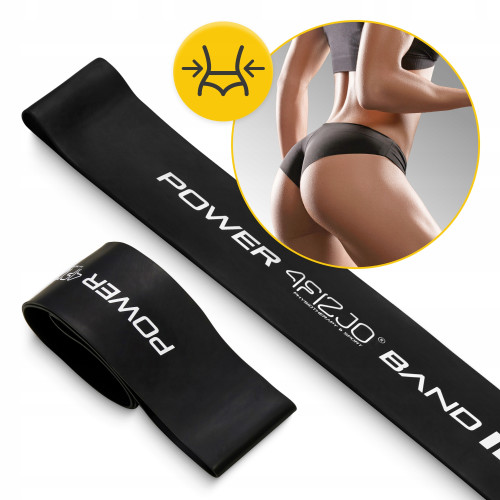 Резинка для фітнеса  4FIZJO Mini Power Band 1.2 мм 15-20 кг Black - фото №5